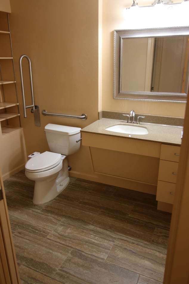 Wheelchair accessible bathroom in Austin
