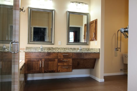 ADA compatible vanity in Austin