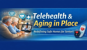 Telehealth and aging in place work hand in hand together in smart homes.